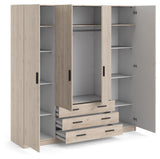 Sprint Wardrobe, Wooden look, B:195,5