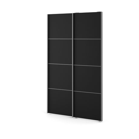 Verona 2 doors for 120 cm Wardrobe, Mat Black