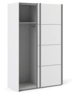 Verona Wardrobe, White, B:122