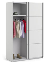 Verona Wardrobe, White, B:122