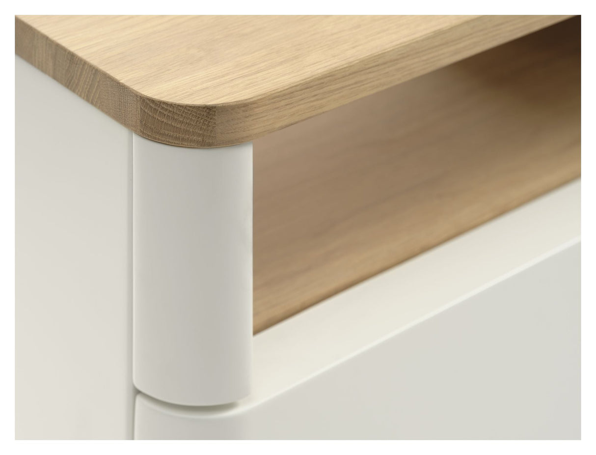 Amalfi Table - White/Oak veneer, B120