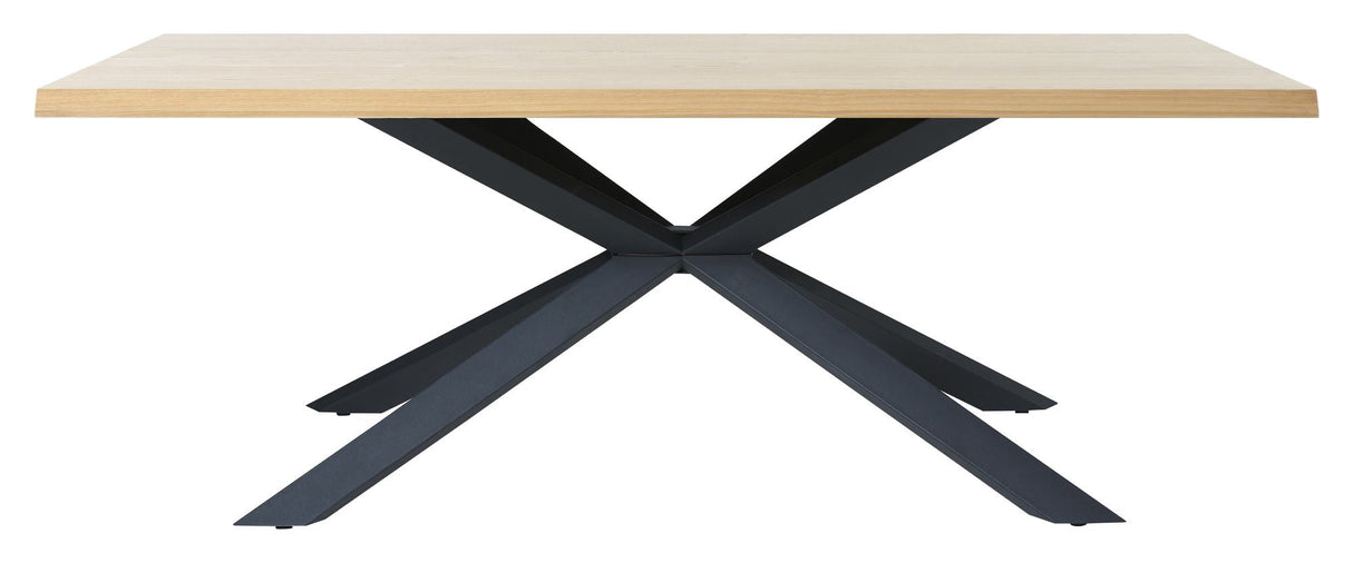 Helsinki Dining Table, 100x200, Oak veneer/Black