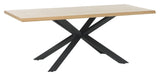 Helsinki Dining Table, 100x200, Oak veneer/Black