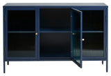 Bronco Sideboard, Blue/Tempered Glass