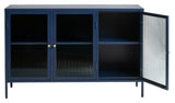 Bronco Sideboard, Blue/Tempered Glass