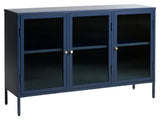 Bronco Sideboard, Blue/Tempered Glass