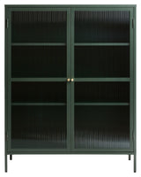 Bronco Wine Cabinet, Green/Tempered Glass