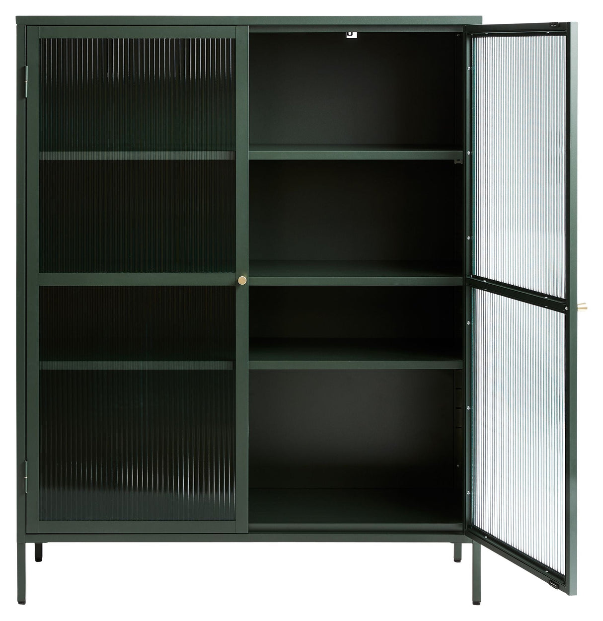 Bronco Wine Cabinet, Green/Tempered Glass