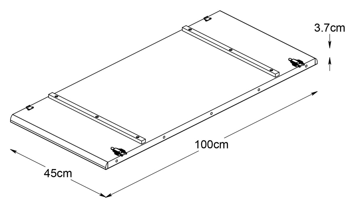 Stockholm Extension Plate, Oak veneer, 45x100