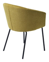 Easton Dining chair, Yellow fabric