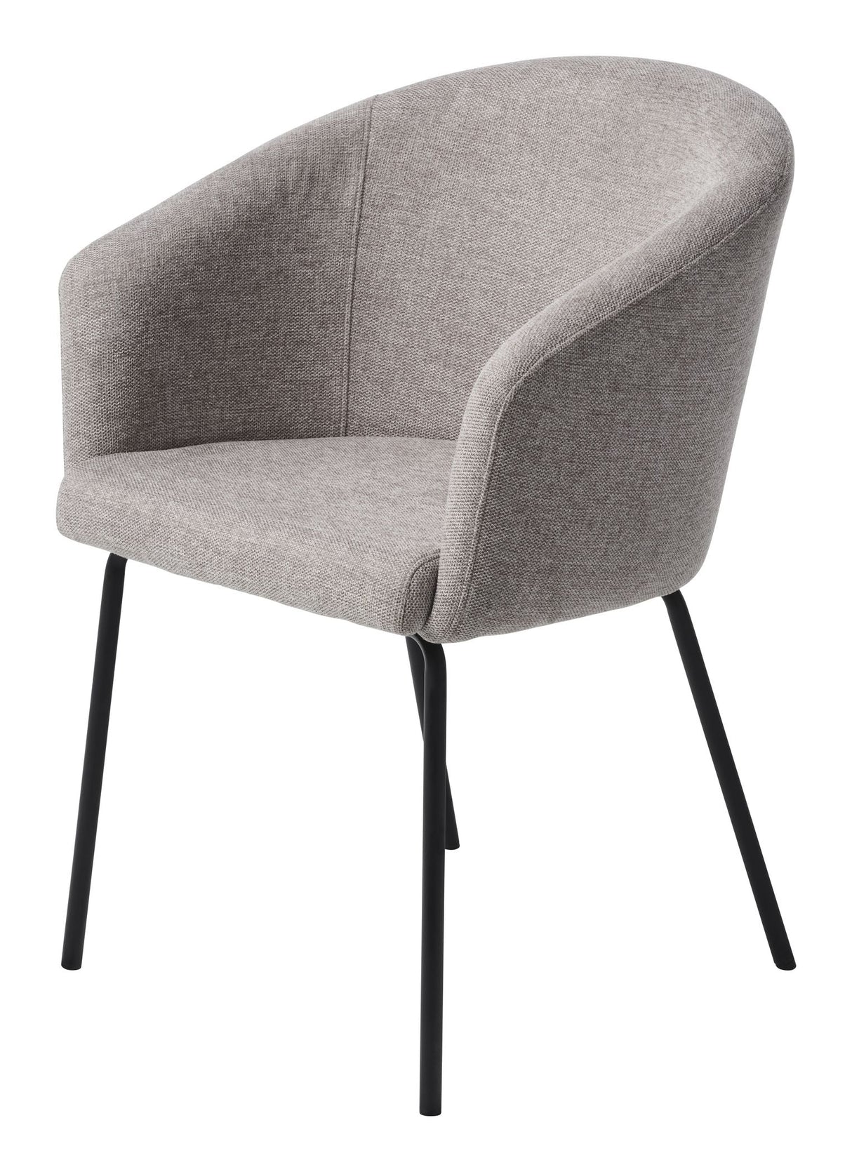 Easton Dining chair, light gray fabric