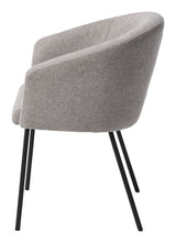 Easton Dining chair, light gray fabric