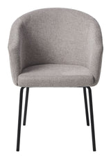 Easton Dining chair, light gray fabric