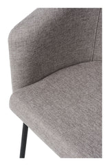 Easton Dining chair, light gray fabric