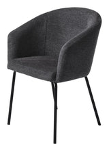 Easton Dining chair, Dark gray fabric