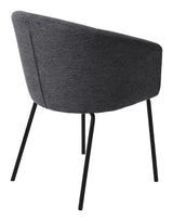 Easton Dining chair, Dark gray fabric