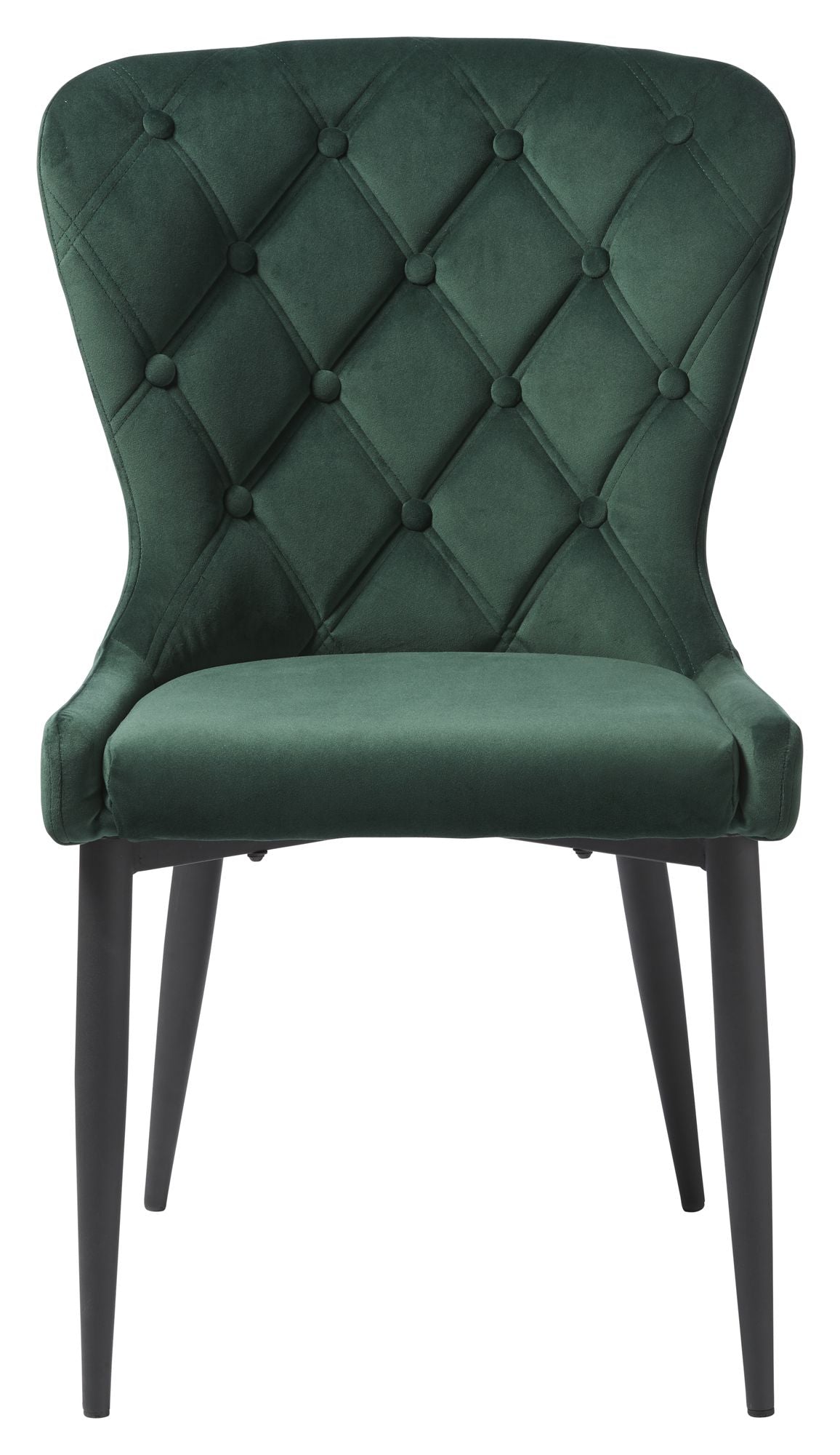 Granby Dining chair, Green velvet