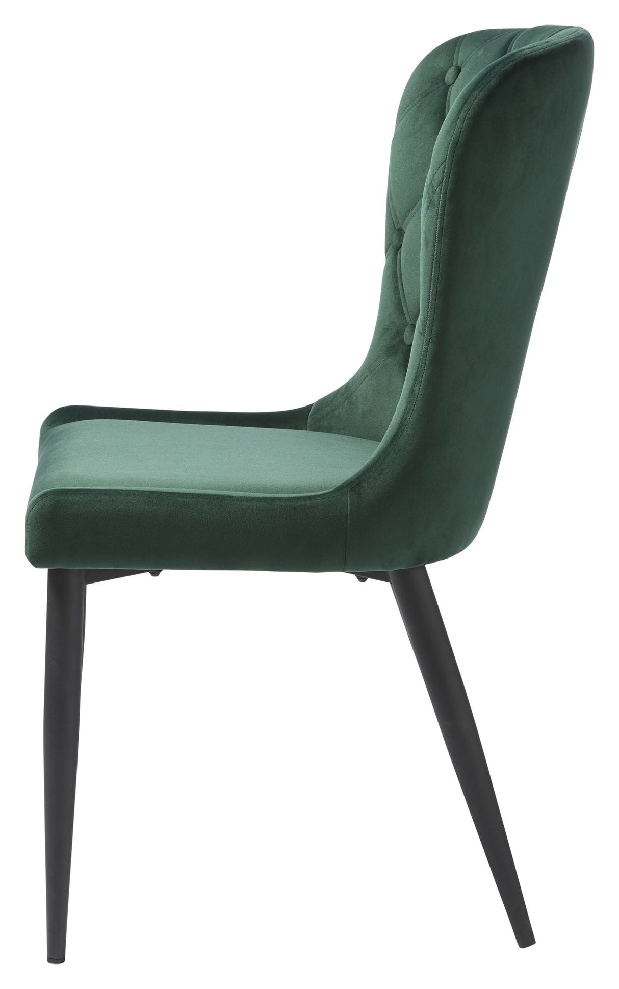 Granby Dining chair, Green velvet