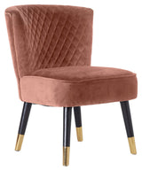 Grindstone Lounge Chair, Rosa Velour