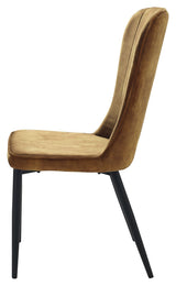 Hudson Dining Chair, Amber Velour