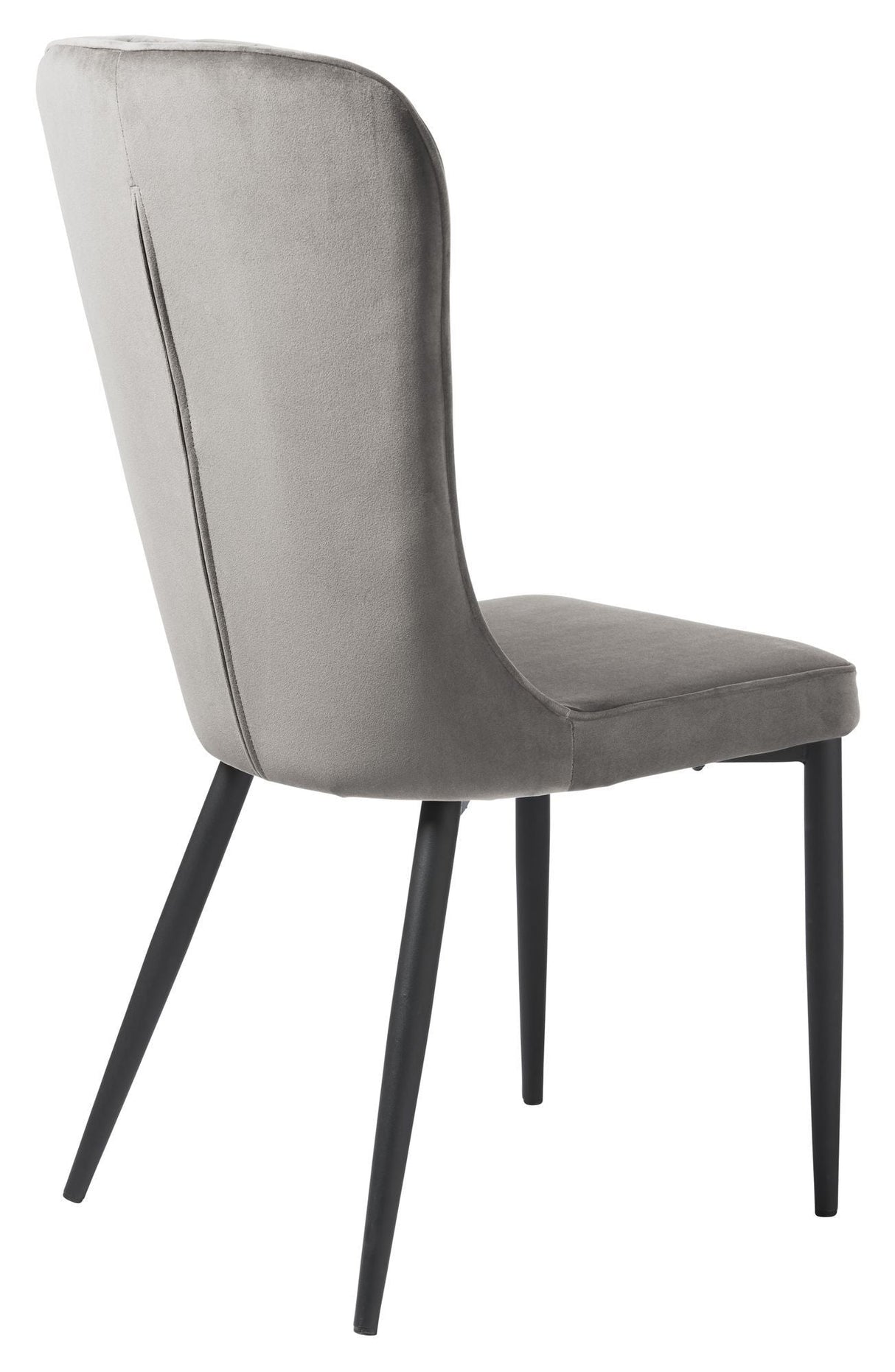 Hudson Dining Chair, Gray Velvet