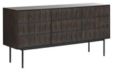 Latina Sideboard w. 3 sections, Dark stained oak