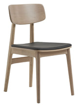 Livo Dining Chair - Oak/Black PU