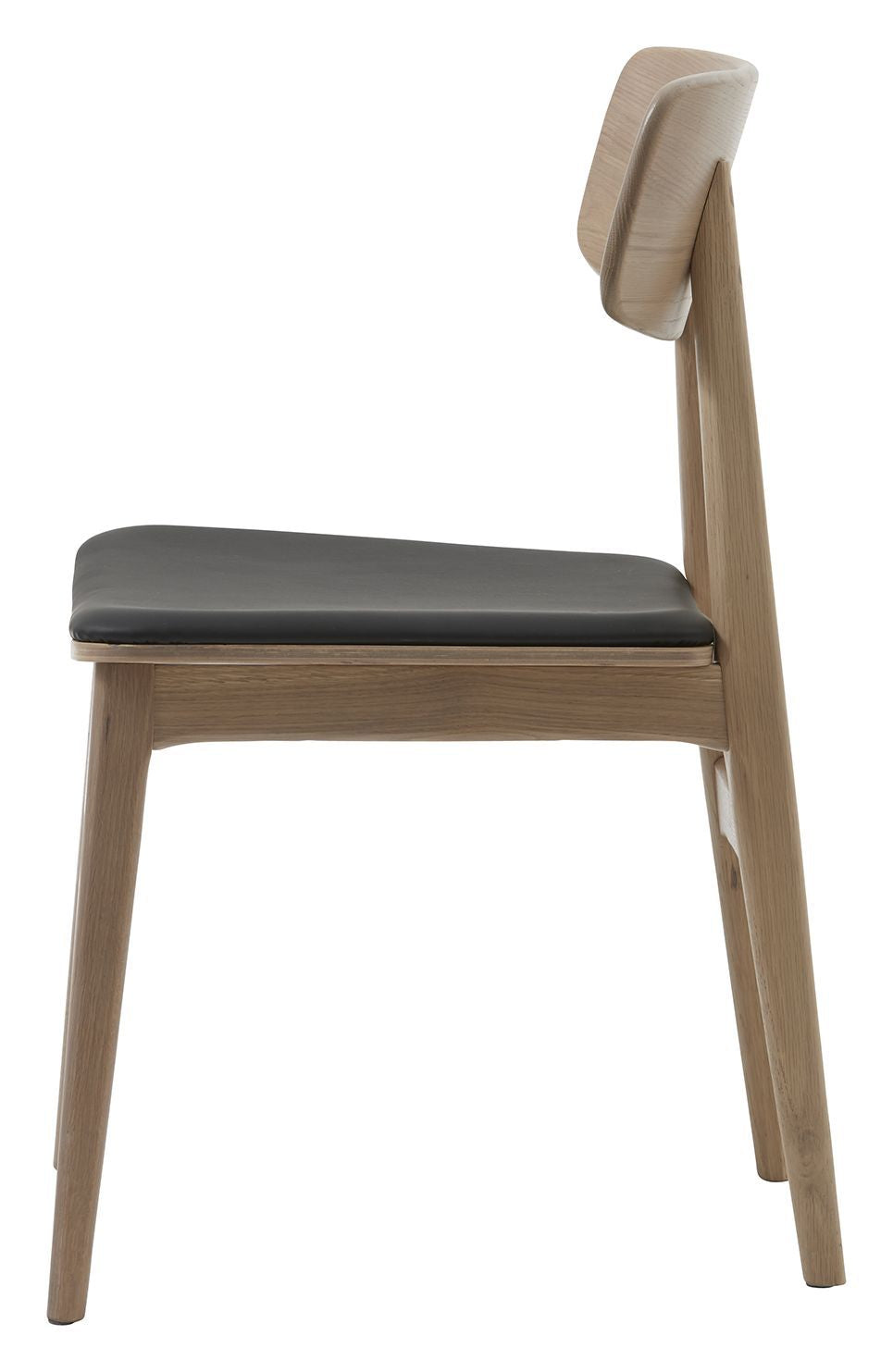 Livo Dining Chair - Oak/Black PU