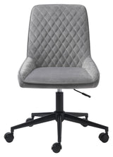 Milton Office Chair, Gray velvet