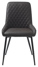 Milton Dining Chair, Dark Brown PU