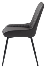 Milton Dining Chair, Dark Brown PU