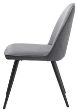 Minto Dining Chair, Gray Fabric