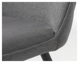 Minto Dining Chair, Gray Fabric