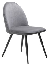 Minto Dining Chair, Gray Fabric