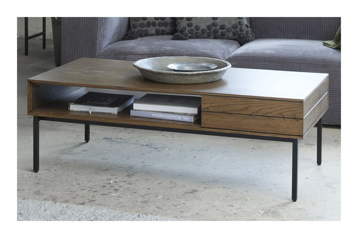 Modica Coffee Table, Smoked Oak, 62x120