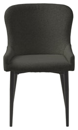 Ontario Dining Chair, Dark Gray Bouclé