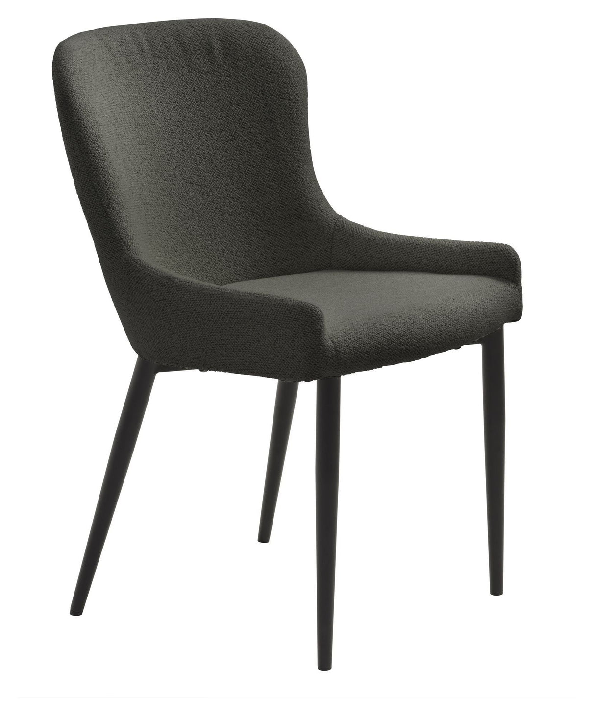 Ontario Dining Chair, Dark Gray Bouclé