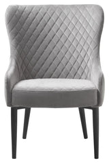 Ottowa Lounge Chair, Gray Velvet