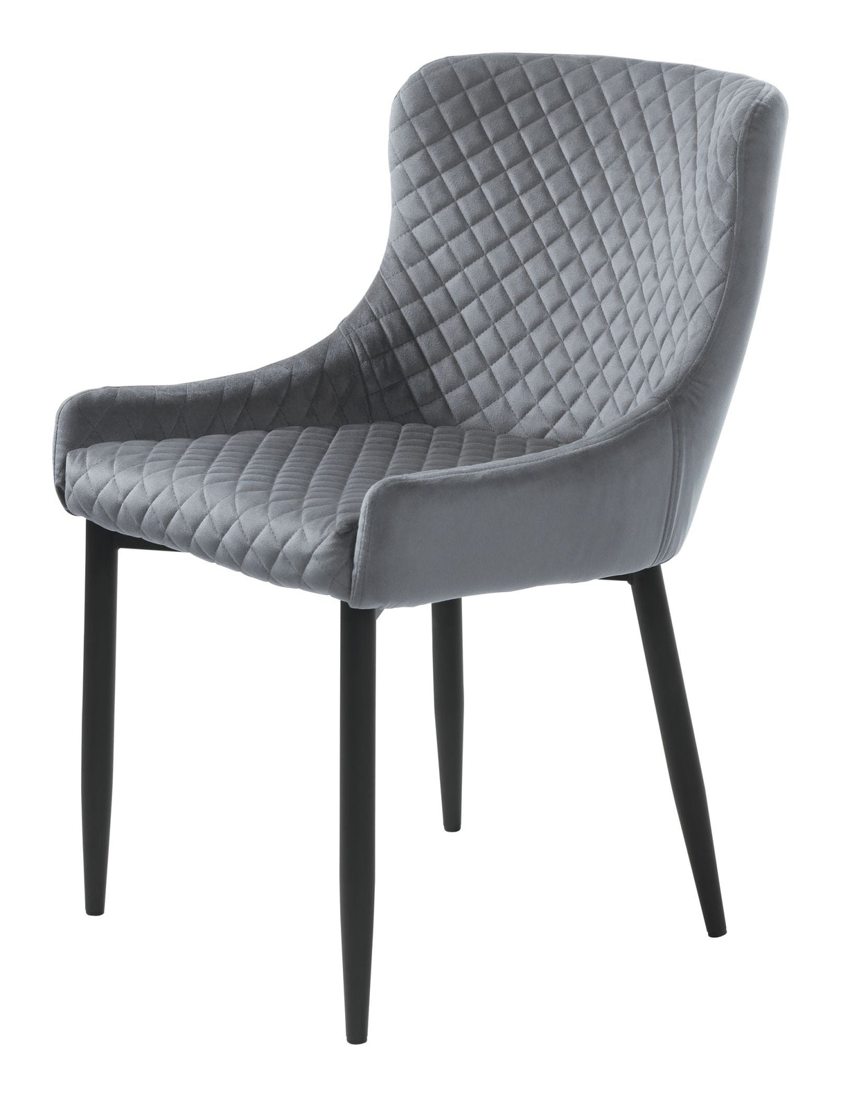 Ottowa Dining chair, Gray velvet