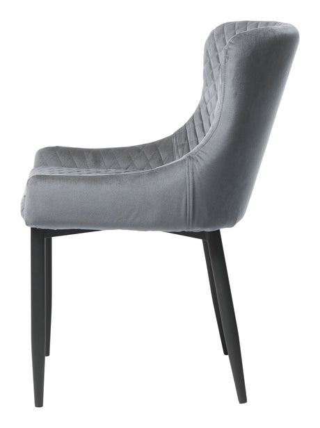 Ottowa Dining chair, Gray velvet