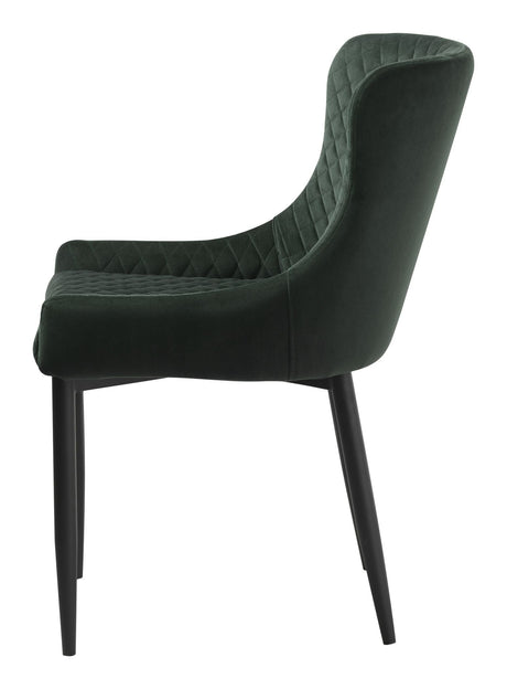 Ottowa Dining chair, Green velvet