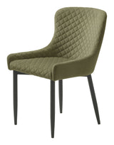 Ottowa Dining Chair, Olive-green velvet