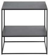 Pebble Coffee Table Black Metal, 50x50