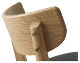 Pero Bar stool, Oak w. Black PU seat, SH 67cm, SH: 67cm