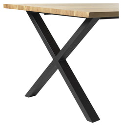 Reno Table Leg Black, X-shape