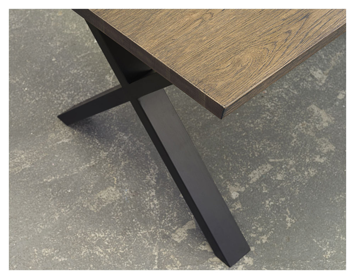 Reno Table Leg Black, X-shape