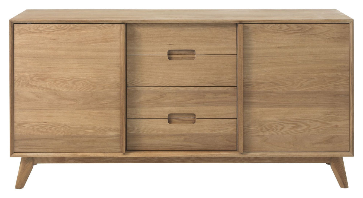 Rho Sideboard with doors and drawers, Oak veneer, B160