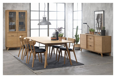 Rho Sideboard with doors and drawers, Oak veneer, B160