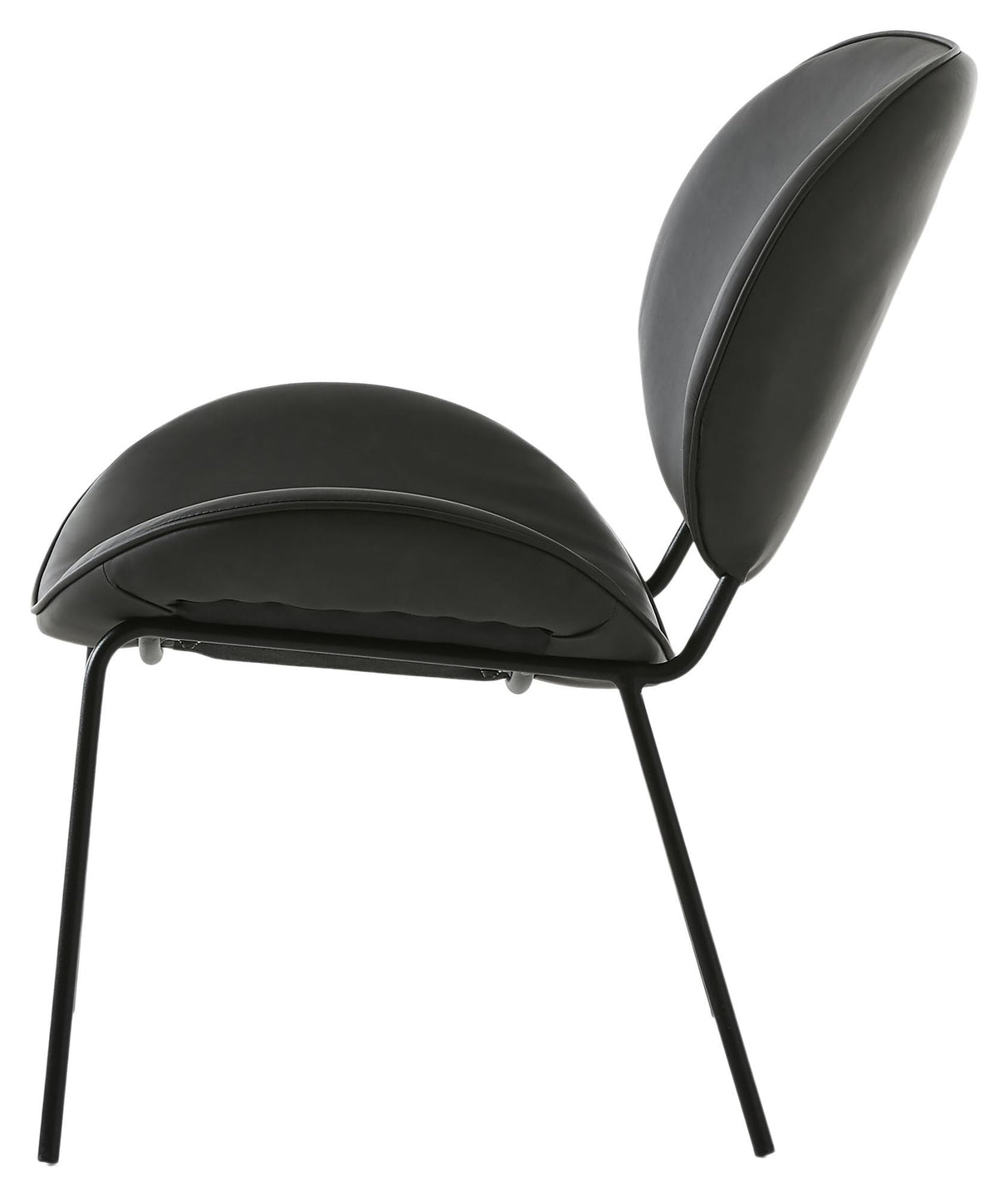 Sault Lounge Chair - Dark Gray PU