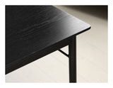 Savona Dining Table Black/Oak, 90x140